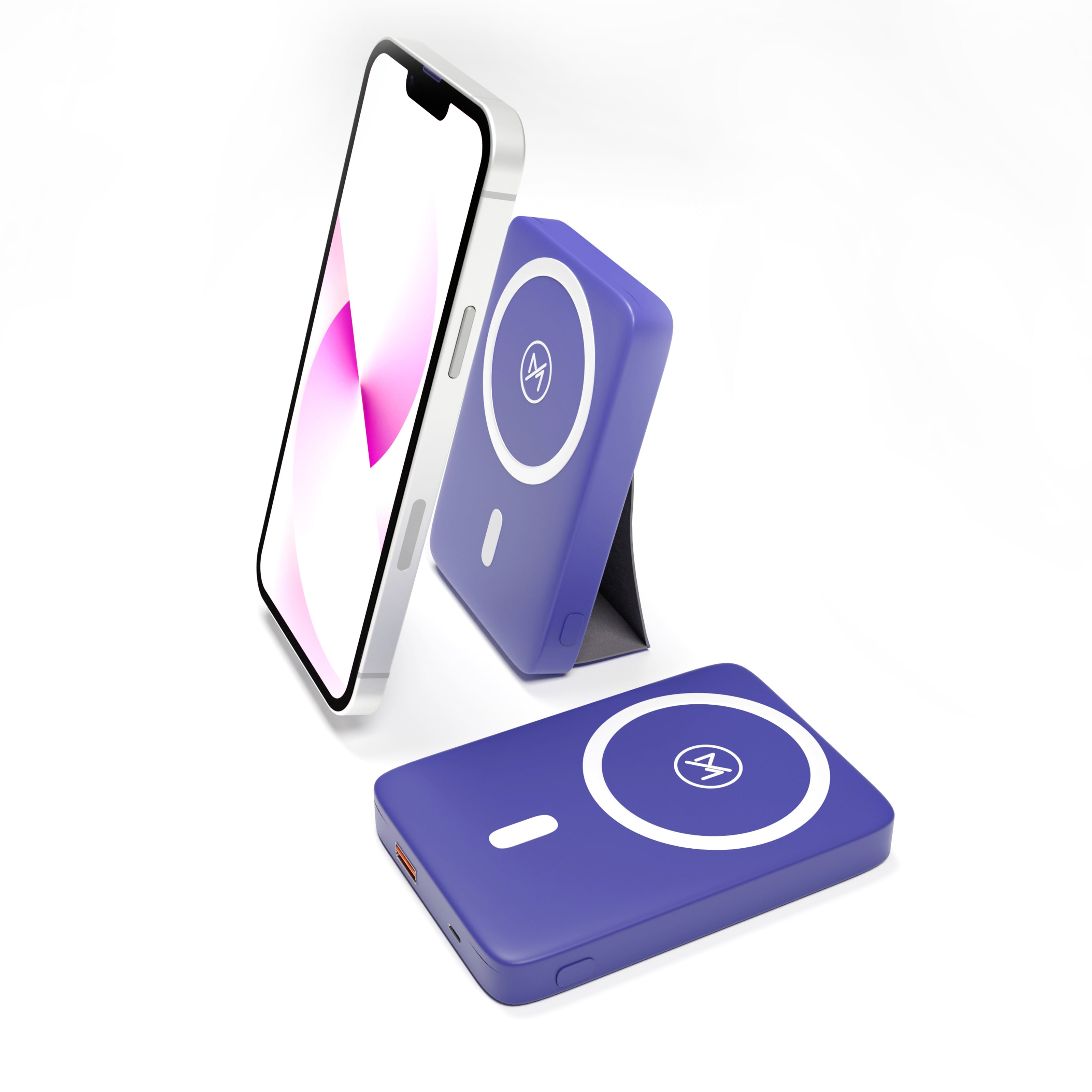 Magsafe Power bank Wireless Charger 10000 mAh Magnetic, USB Type C Type A for iPhone 12/13/14/15 Pro, Pro Max, Plus and Android with Foldable Stand Magsafe Power bank Wireless Charger 10000 mAh Magnetic, USB Type C Type A for iPhone 12/13/14/15 Pro, Pro Max, Plus and Android with Foldable Stand